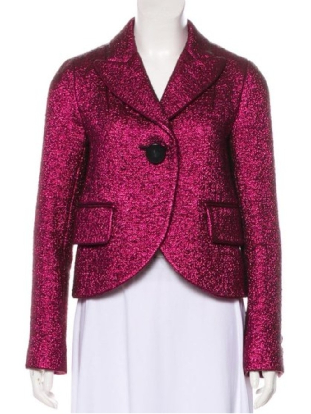 MARK JACOBS Metallic Fuchsia Women's Blazer Jacket Size 6( Excellent condition )